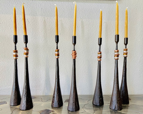 Hand forged Iron Candlestick