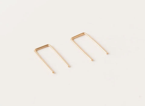 Tiny Staple Earrings