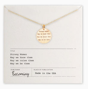 Strong Women Necklace