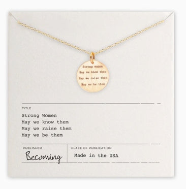 Strong Women Necklace