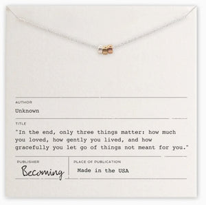 Three Things Necklace