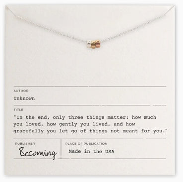 Three Things Necklace