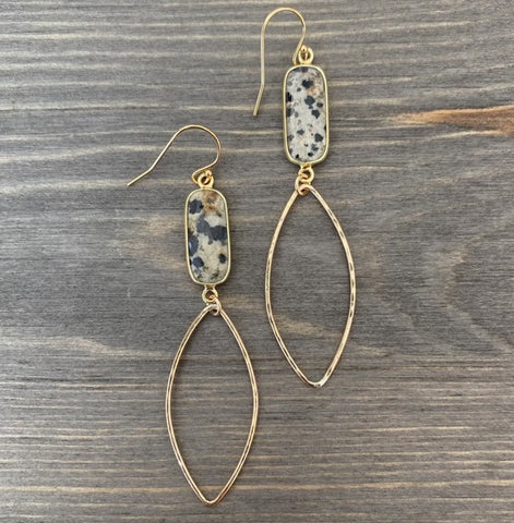 Dalmatian Jasper Varick Earrings