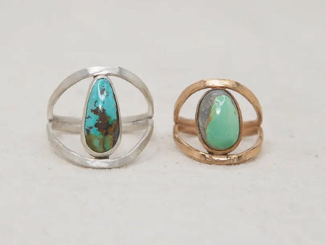 Thick Turquoise Ring