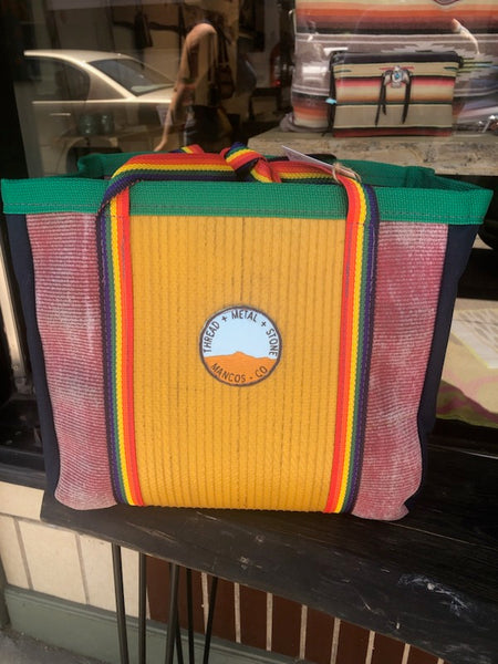 Repurposed Fire Hose Tote Med