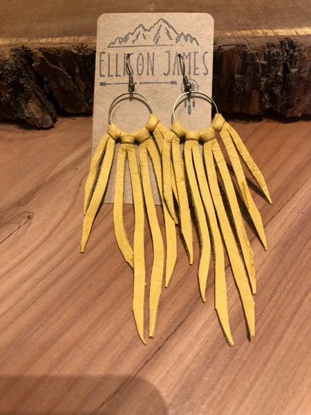 Classic Fringe Earring Leather
