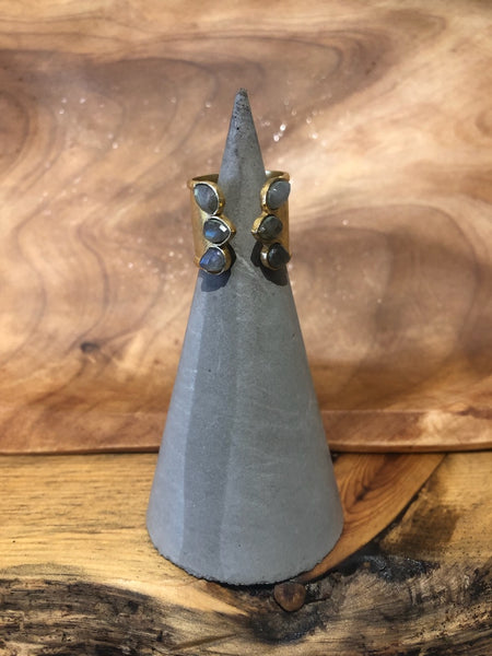 Gemstone Cuff Ring