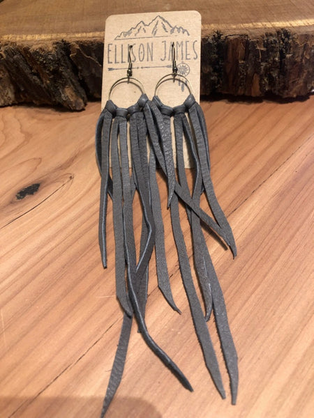Classic Fringe Earring Leather