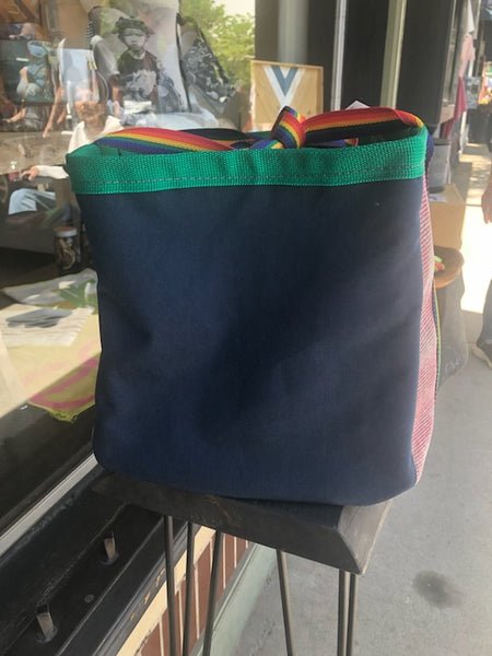 Repurposed Fire Hose Tote Med