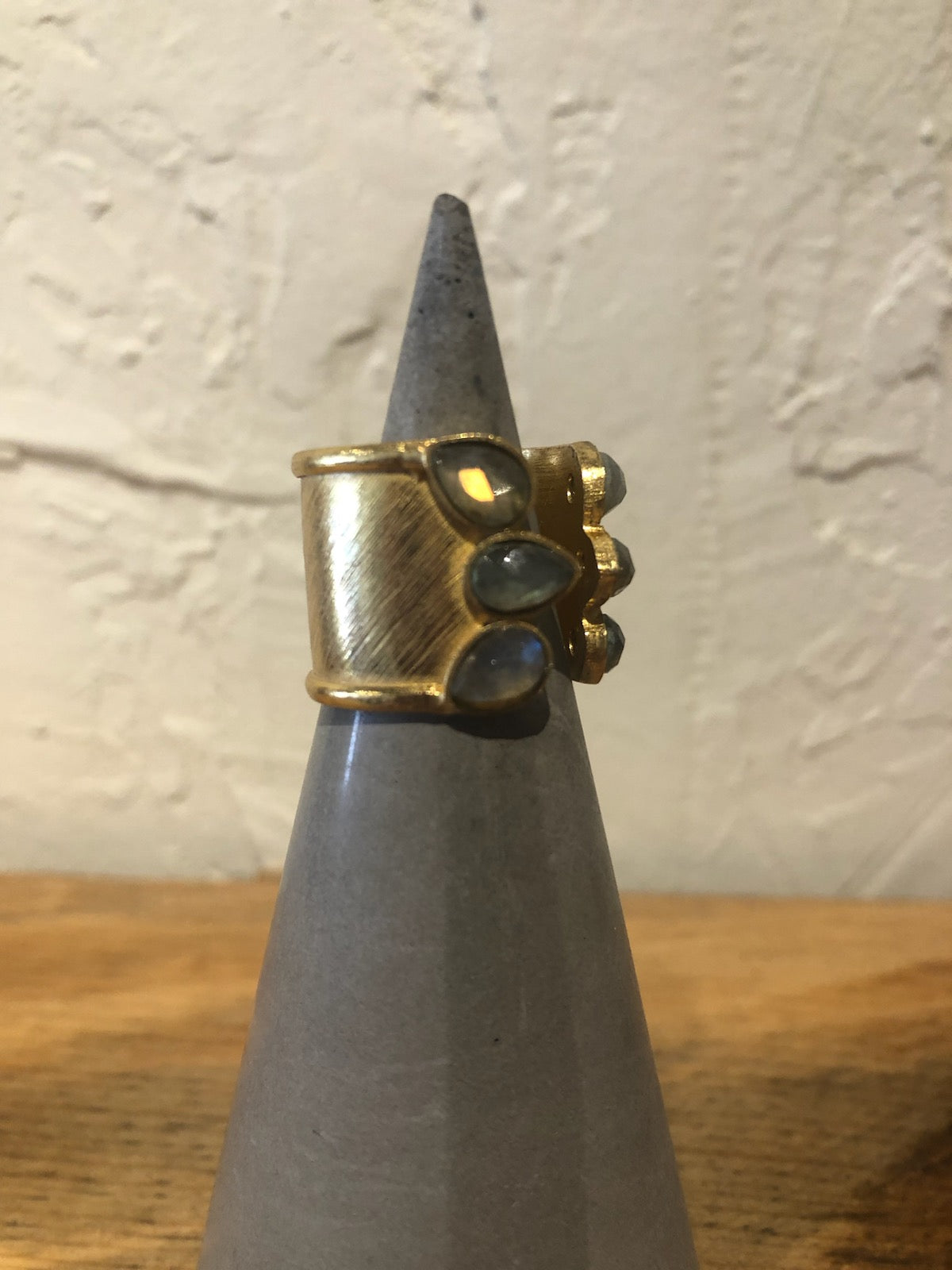 Gemstone Cuff Ring