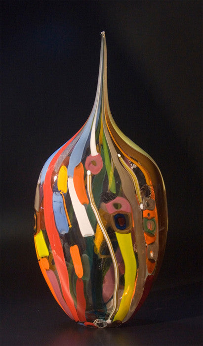 Hand-blown glass Tapestry Lino