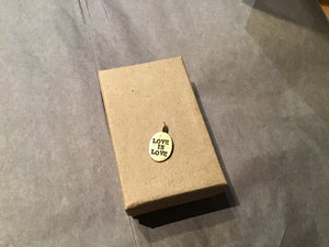 Love is Love Brass Charm
