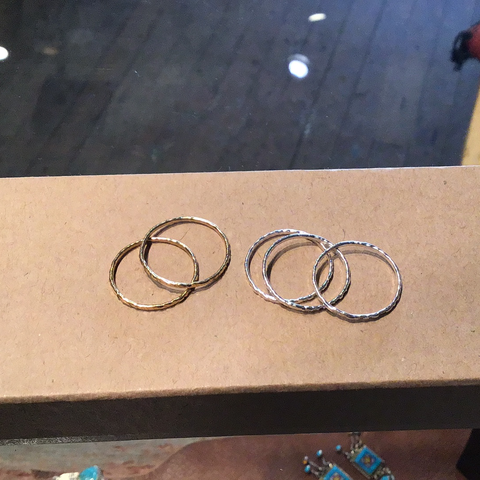 Hammered Stacker Band