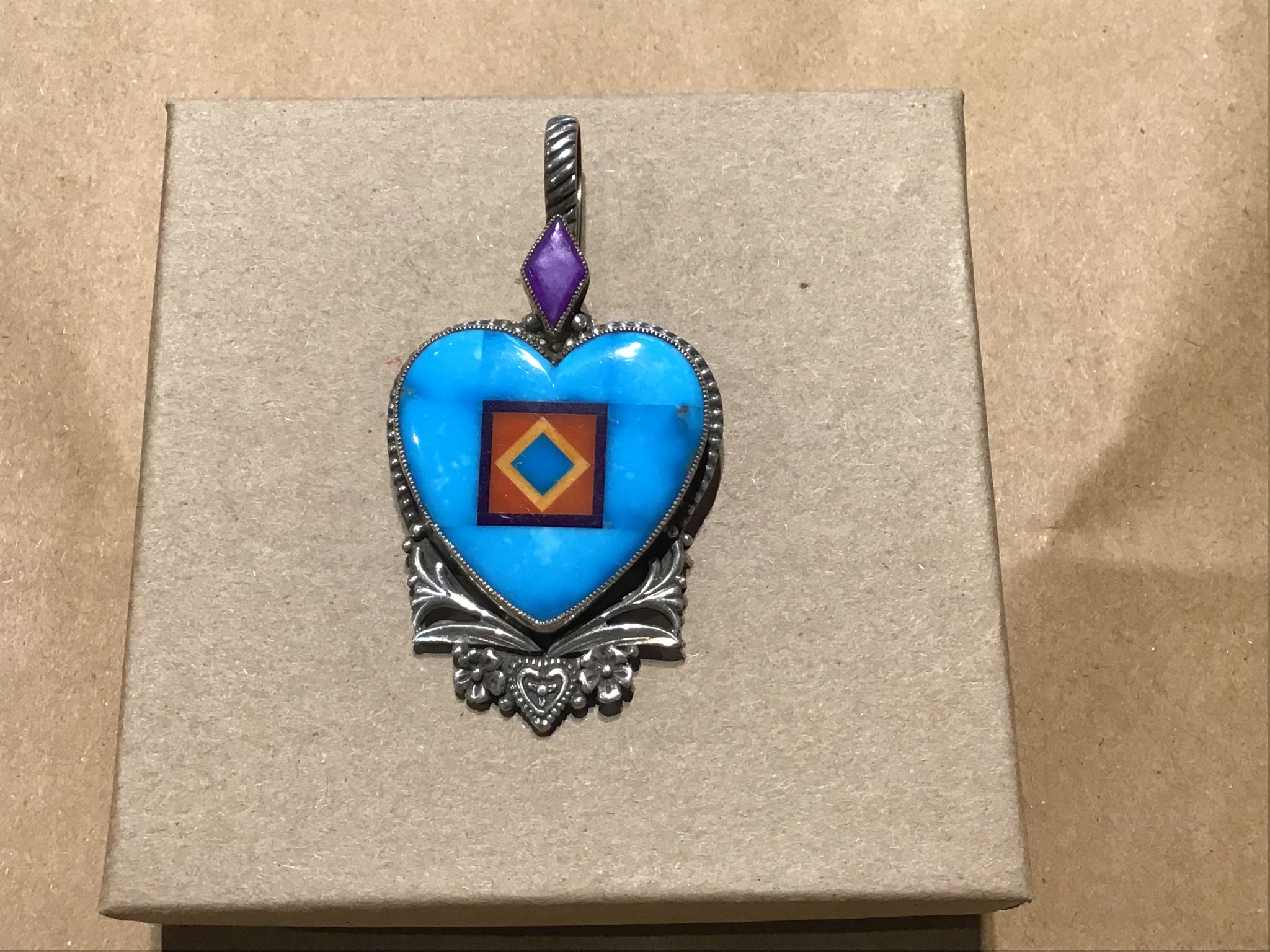Heart Pendant Turquoise