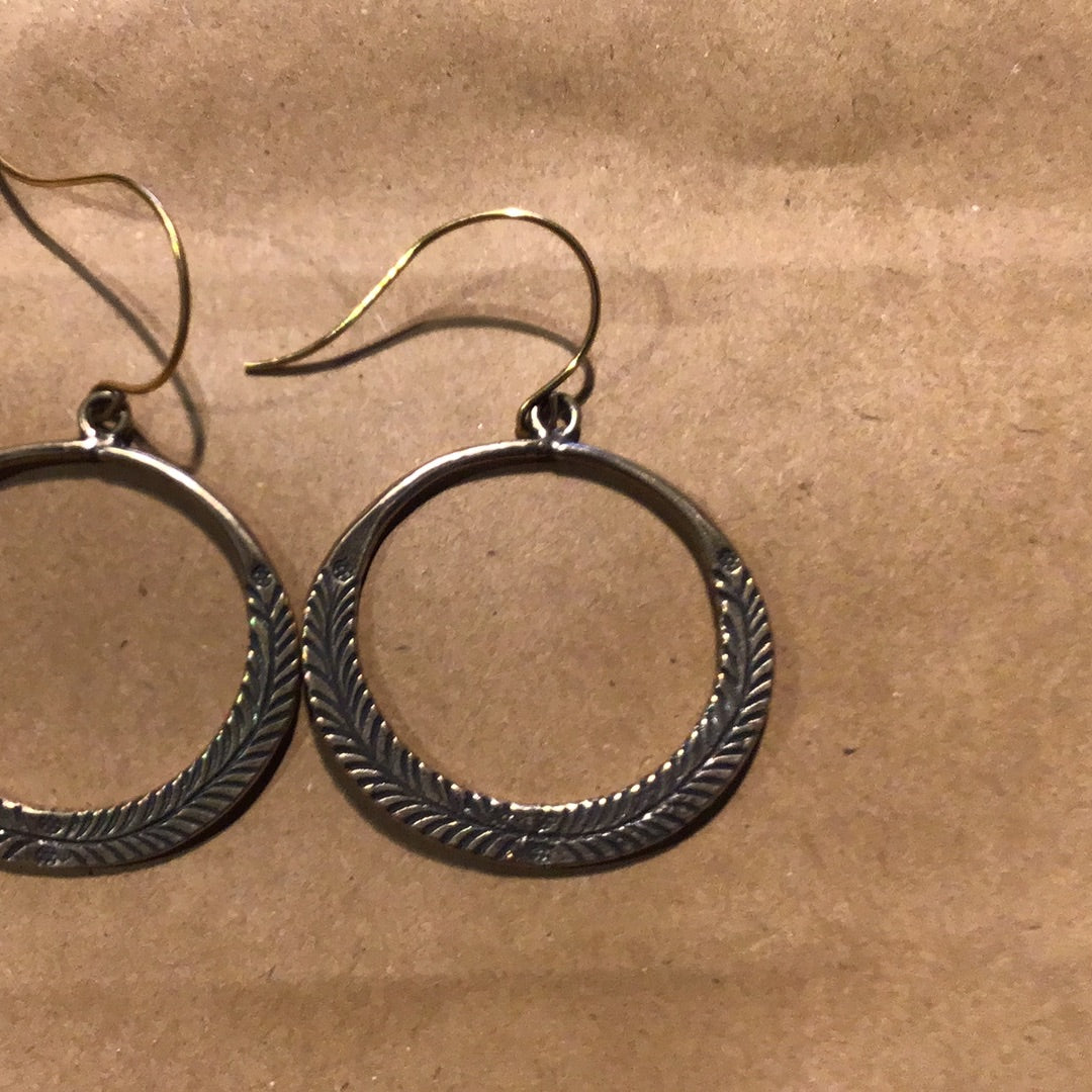 Feather Hoop Earring