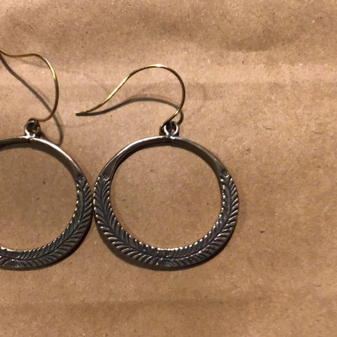 Feather Hoop Earring