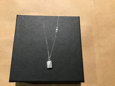 Moonstone Mini Rec Necklace