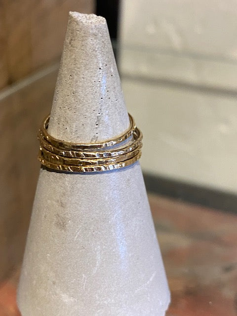 Hammered Stacker Band
