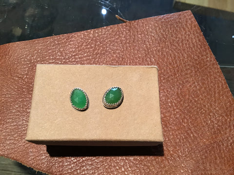 Stud Chrysoprase Earring