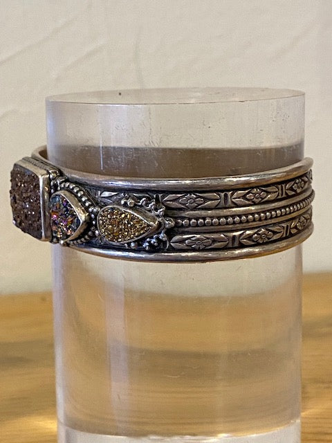 Bracelet Druzy Hearts