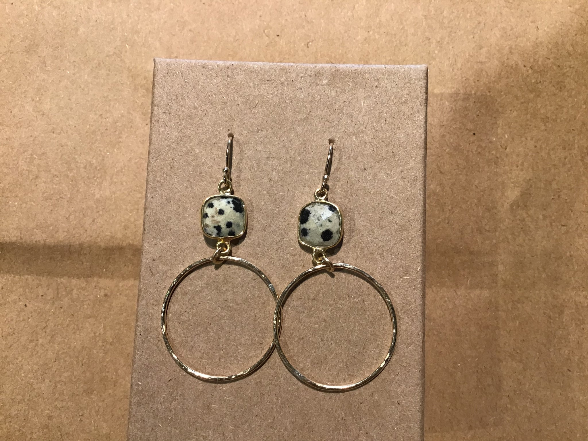 Earring Dalmatian Jasper