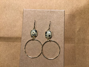 Earring Dalmatian Jasper