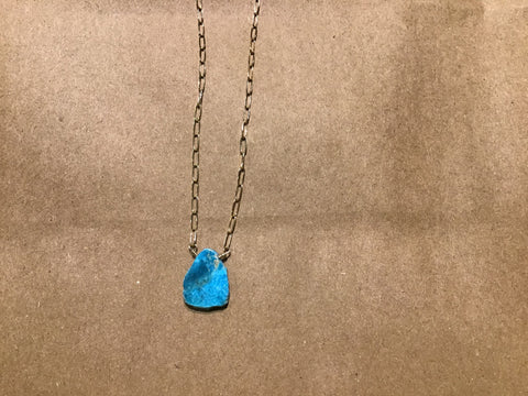 Slice Necklace Raw Edge