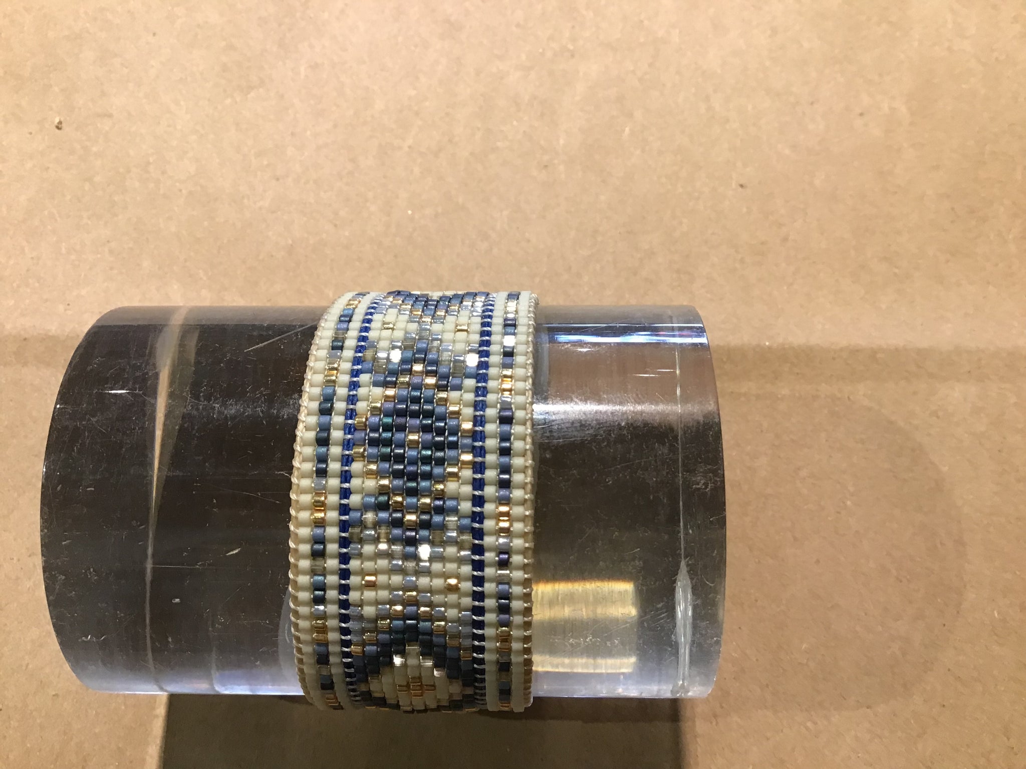 Diamond Blu/Gld Bracelet