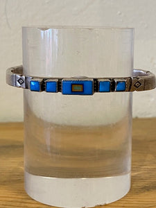 Bracelet Turquoise, Sugelite , Spiney inlay