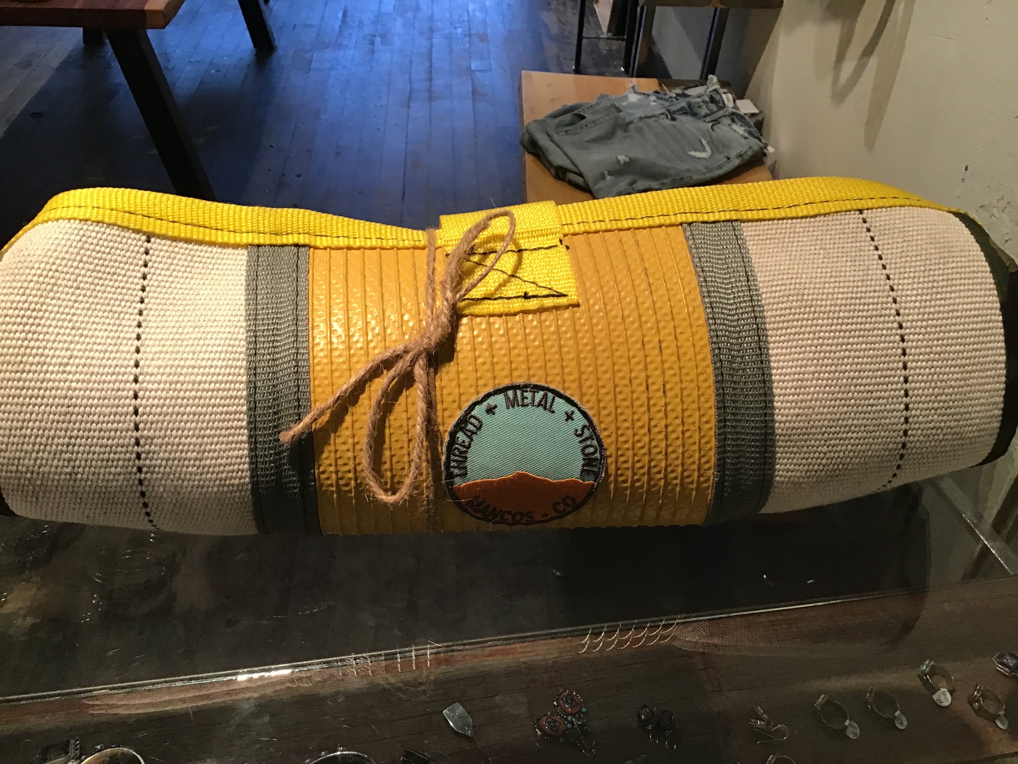 Repurposed Fire Hose Tote Med