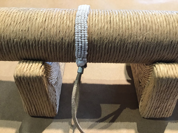 Leather Beaded Bracelet