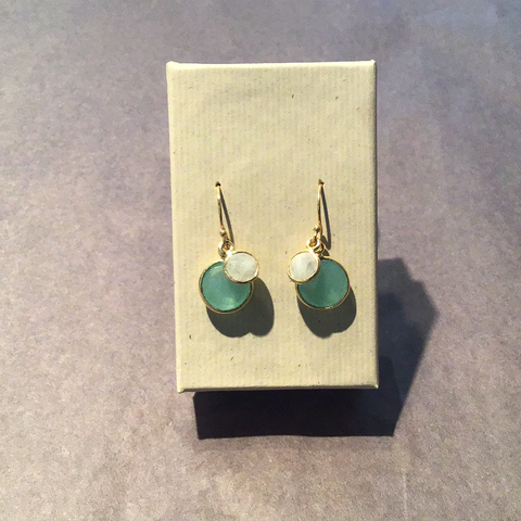 Earring Double Stone