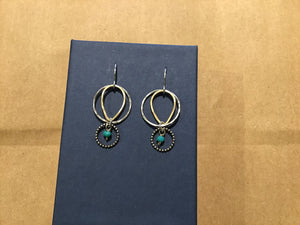 Earring SS GF Turquoise