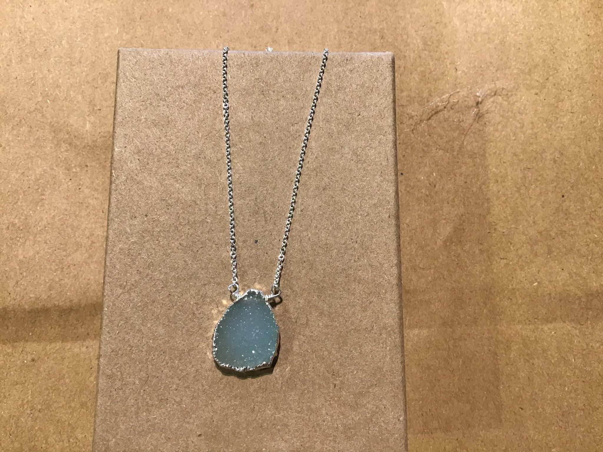 Druzy Slice Necklace