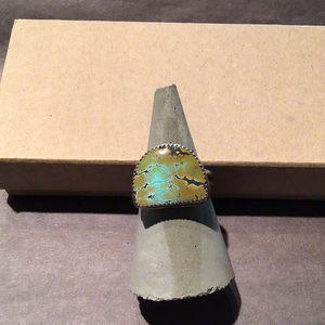 Turquoise Ring Half Moon