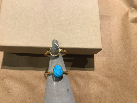 Teardrop Ring Adjustable