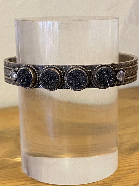 Bracelet druzy and Quartz