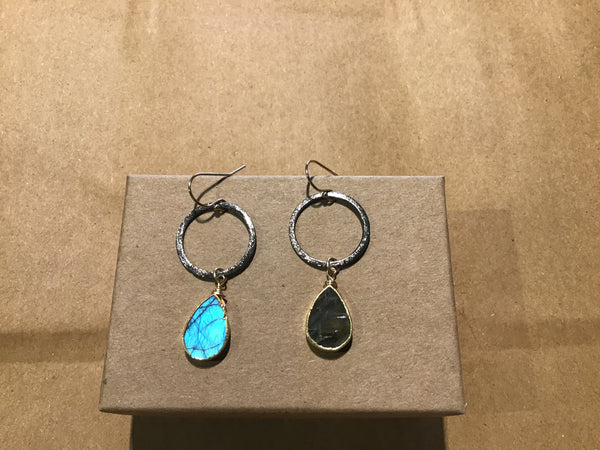 Earring Labradorite Drop