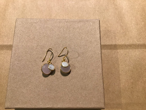 Earring Double Stone