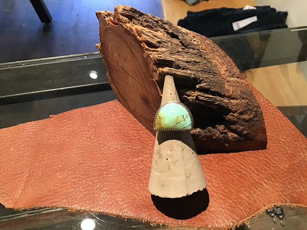 Turquoise Ring Half Moon