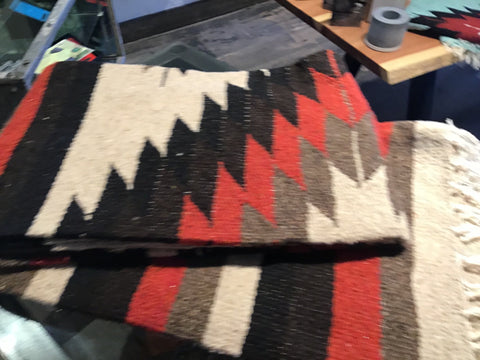 Earth tones Terracotta handwoven Blanket