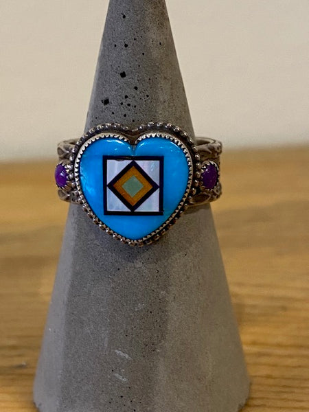 Ring Turquoise Heart