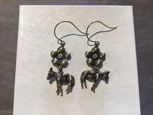 Donkey w/Flower Earring
