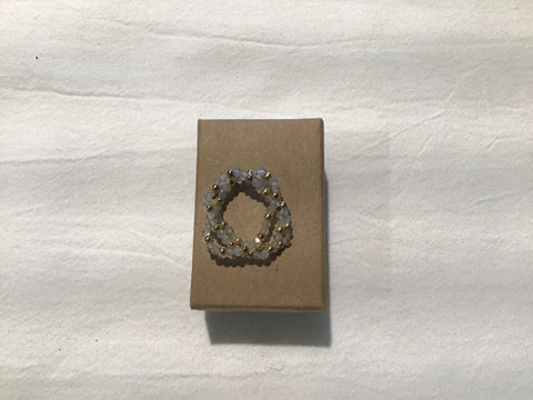 Bead Stretchy Ring Labradorite