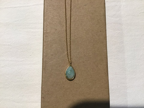 TearDrop Necklace Asst Gems