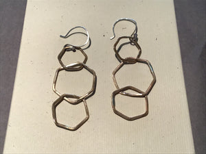 Drifter Silver Bronze Hook Earring Shorties