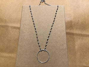 Rivington Necklace Mini Pearls w/Circle