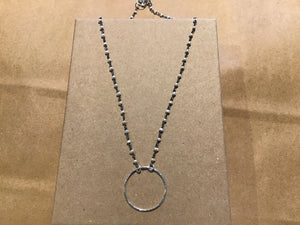 Rivington Necklace Mini Pearls w/Circle