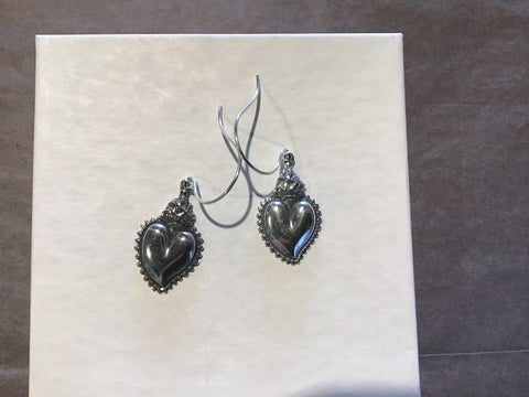 Flaming Heart Earring