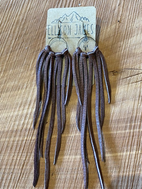 Classic Fringe Earring Leather